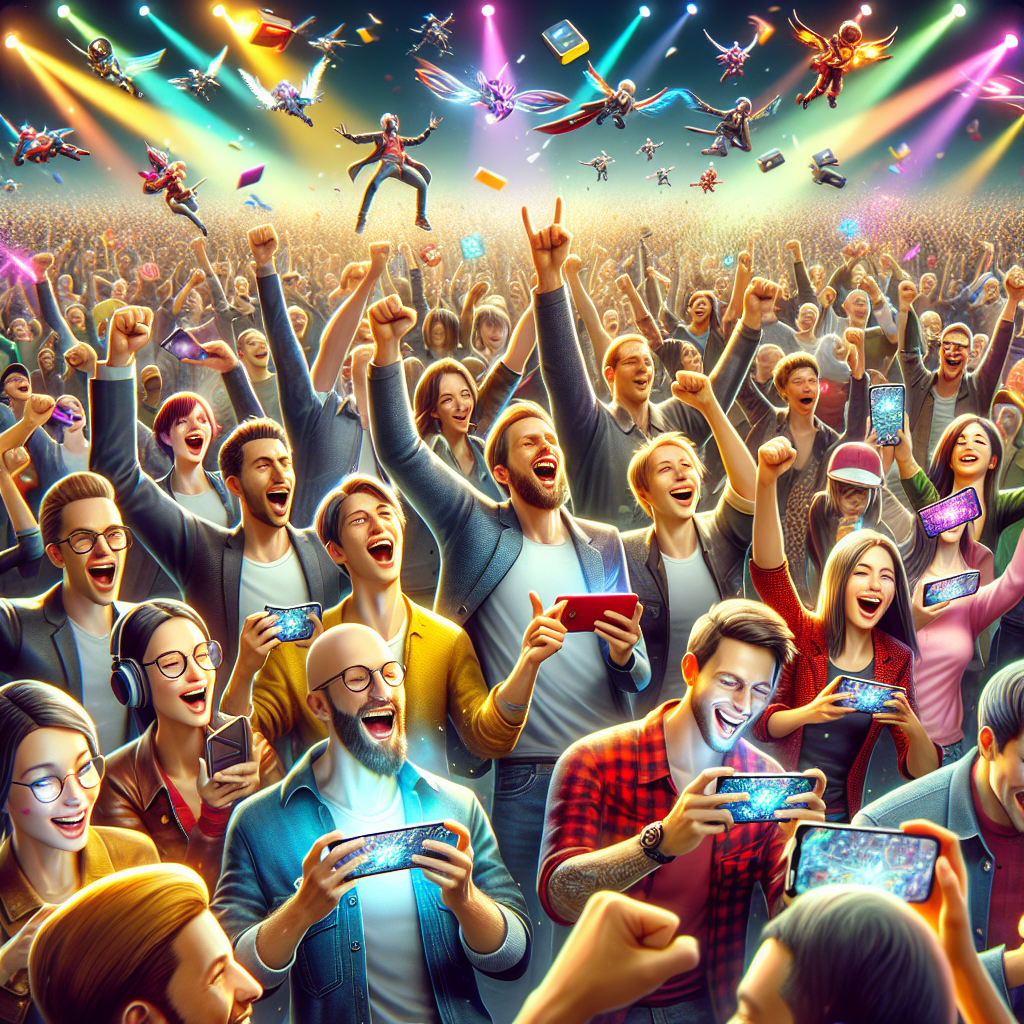 Community event with players engaging and competing